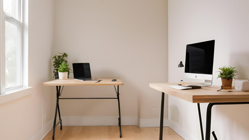 Small Standing Desk for Remote workers, Students, Freelancers