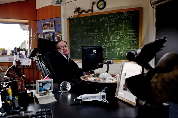 Scientist, Cosmo Physicist Stephen Hawking in his University of Cambridge office, 2011