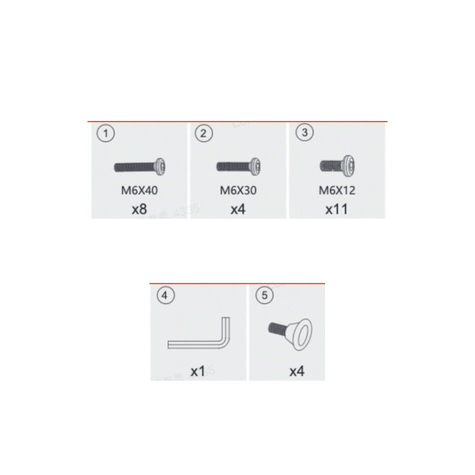 Screw Kit for Study Writing Table